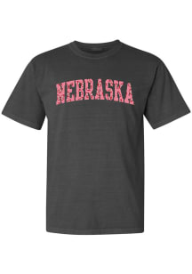 Nebraska Cornhuskers Butterfly Short Sleeve T-Shirt - Grey