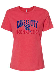 Kansas City Monarchs Womens Red Stella Short Sleeve T-Shirt