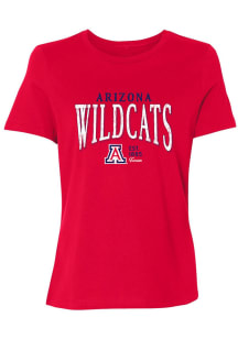 Arizona Wildcats Womens Red Stella Short Sleeve T-Shirt