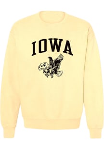 Womens Yellow Iowa Hawkeyes Jessie Crew Sweatshirt