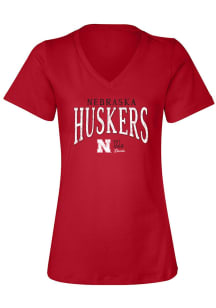 Nebraska Cornhuskers Womens Red Perfect Short Sleeve T-Shirt