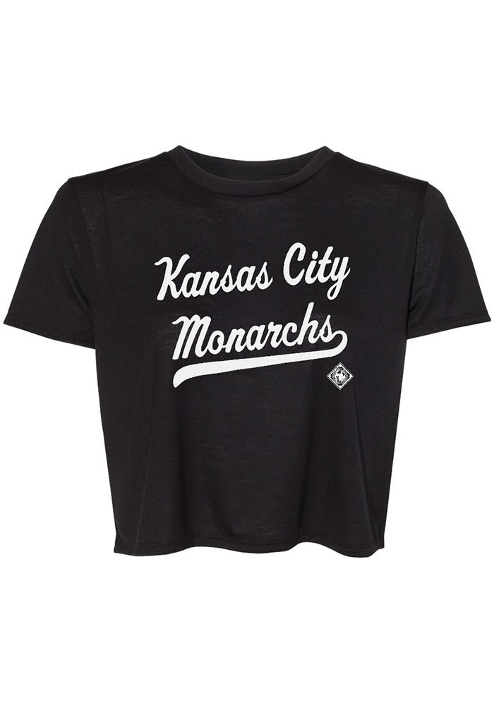 Kansas City Monarchs Womens Black Blair Short Sleeve T-Shirt