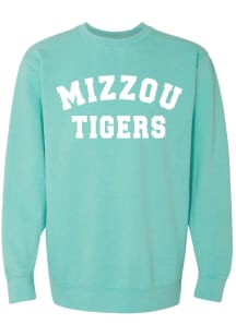 Missouri Tigers Womens Green Classic Crew Sweatshirt
