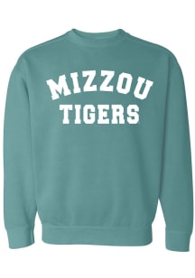 Missouri Tigers Womens Green Classic Crew Sweatshirt