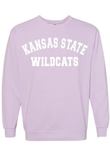 Womens K-State Wildcats Purple Summit Sportswear Classic Crew Sweatshirt