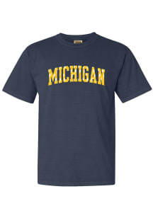 Michigan Wolverines Lightning Bolt Short Sleeve T-Shirt - Navy Blue