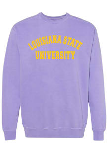 LSU Tigers Womens Purple Classic Crew Sweatshirt