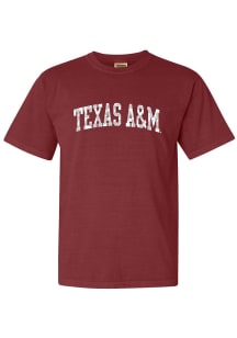 Texas A&amp;M Aggies Womens Maroon Leopard Print Short Sleeve T-Shirt