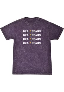 Central Arkansas Bears Womens Purple Rose Short Sleeve T-Shirt