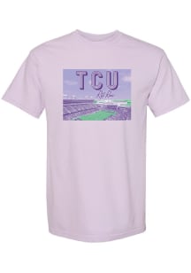 TCU Horned Frogs Womens Lavender Snapshot Short Sleeve T-Shirt