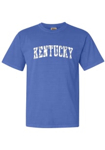 Kentucky Wildcats Womens Blue Butterfly Print Short Sleeve T-Shirt