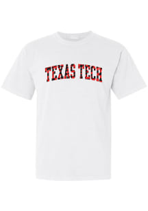Texas Tech Red Raiders Womens White Checkerboard Short Sleeve T-Shirt