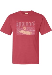 Indiana Hoosiers Womens Crimson Snapshot Short Sleeve T-Shirt