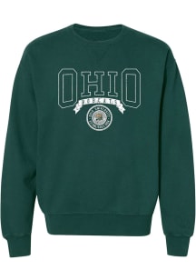 Ohio Bobcats Womens Green Jessie Crew Sweatshirt