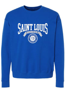 Saint Louis Billikens Womens Blue Jessie Crew Sweatshirt