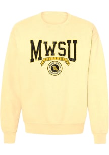 Missouri Western Griffons Womens Yellow Jessie Crew Sweatshirt