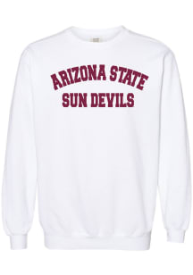 Arizona State Sun Devils Womens White Bailey Crew Sweatshirt