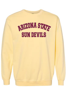 Arizona State Sun Devils Womens Yellow Bailey Crew Sweatshirt