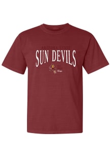 Arizona State Sun Devils Womens Maroon Jackie Short Sleeve T-Shirt