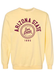 Arizona State Sun Devils Womens Yellow Bailey Crew Sweatshirt