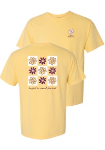 Central Michigan Chippewas Womens Yellow Comfort Colors Short Sleeve T-Shirt