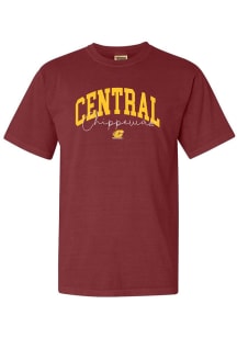 Central Michigan Chippewas Womens Brown Comfort Colors Short Sleeve T-Shirt