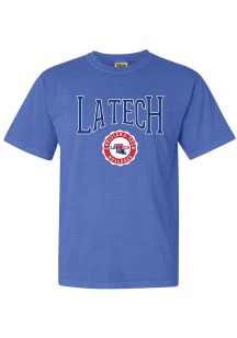 Louisiana Tech Bulldogs Womens Blue Unisex Tee Short Sleeve T-Shirt