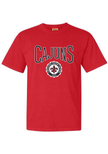 UL Lafayette Ragin' Cajuns Womens Red Unisex Tee Short Sleeve T-Shirt