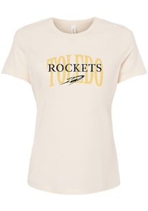 Summit Sportswear Toledo Rockets Womens Natural Stella Short Sleeve T-Shirt