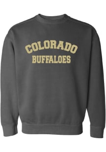 Colorado Buffaloes Womens Charcoal Classic Block Crew Sweatshirt