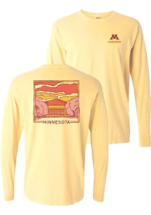 Womens Minnesota Golden Gophers Yellow Summit Sportswear Campus Sky LS Tee