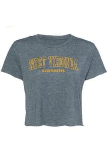 West Virginia Mountaineers Womens Navy Blue Jade Short Sleeve T-Shirt