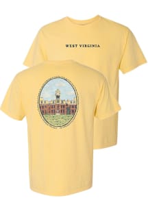 West Virginia Mountaineers Womens Yellow Campus Short Sleeve T-Shirt