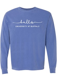 Summit Sportswear Buffalo Bulls Womens Blue Classic Script LS Tee