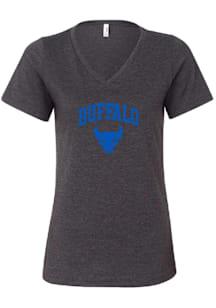 Summit Sportswear Buffalo Bulls Womens Grey Julia Short Sleeve T-Shirt