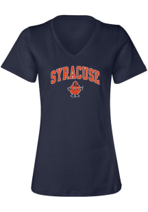 Summit Sportswear Syracuse Orange Womens Navy Blue Julia Short Sleeve T-Shirt