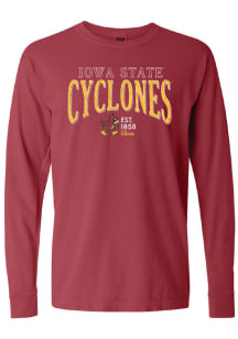 Iowa State Cyclones Womens Crimson Addie LS Tee