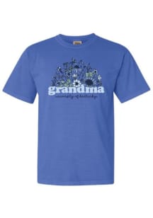 Kentucky Wildcats Womens Blue Floral Grandma Short Sleeve T-Shirt