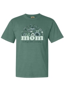 Michigan State Spartans Womens  Floral Mom Short Sleeve T-Shirt