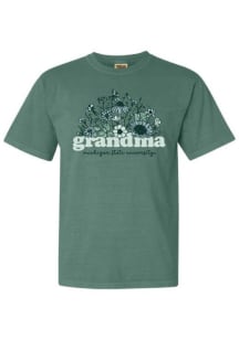 Michigan State Spartans Womens  Floral Grandma Short Sleeve T-Shirt