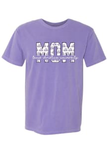TCU Horned Frogs Womens Purple Mom Block Short Sleeve T-Shirt