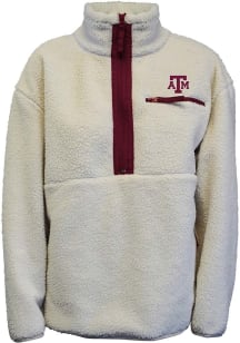 Summit Sportswear Texas A&amp;M Aggies Womens Oatmeal Nina Qtr Zip
