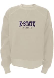 Womens K-State Wildcats Grey Summit Sportswear Michelle Crew Sweatshirt