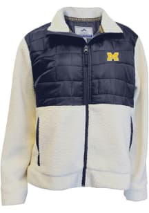 Womens Michigan Wolverines Navy Blue Summit Sportswear Camila Light Weight Jacket