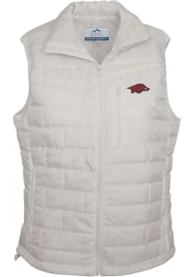 Summit Sportswear Arkansas Razorbacks Womens White Madalyn Vest