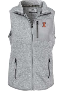 Womens Grey Illinois Fighting Illini Mary Kate Vest