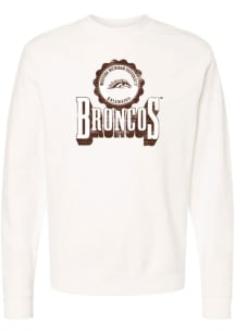 Womens White Western Michigan Broncos Erin Crew Sweatshirt