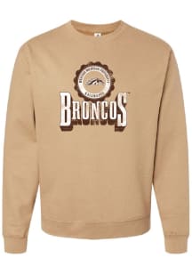 Womens White Western Michigan Broncos Erin Crew Sweatshirt