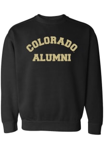 Summit Sportswear Colorado Buffaloes Womens Black Block Letter Alumni Crew Sweatshirt