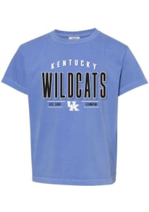 Kentucky Wildcats Girls Blue Alex Comfort Colors Short Sleeve Tee